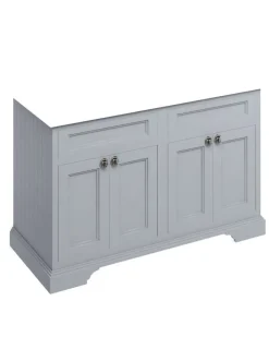 Badrumskommod dubbelt Burlington - Fristående möbel 130 cm, Grå (Endast underdel)