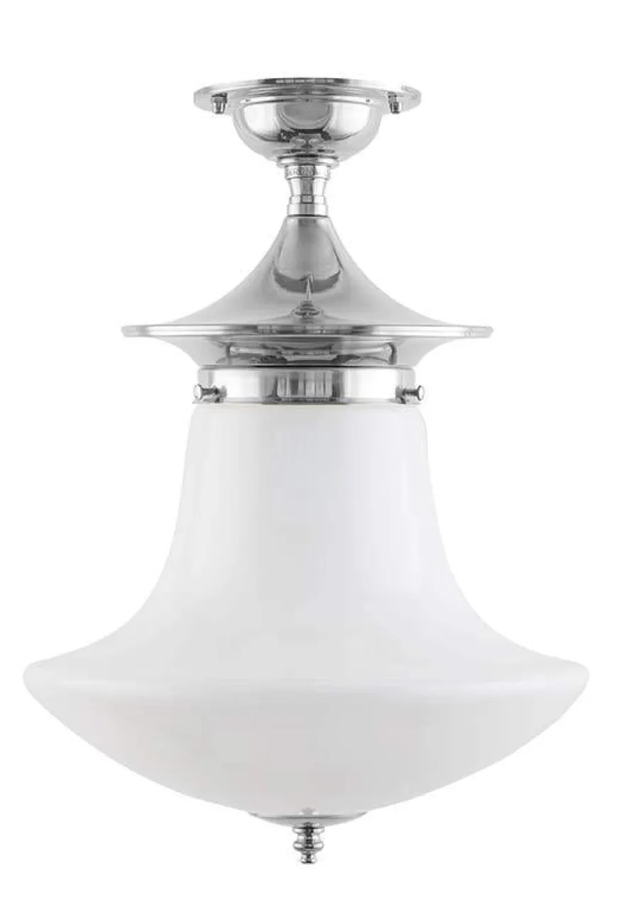 Badrumslampa - Dahlberg 100 nickel, klottrattskärm