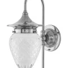 Badrumslampa - Fryxell nickel, slipat klarglas