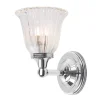 Badrumslampa - Vägglampa Truro krom/glas