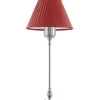 Bordslampa - Ankarcrona 50 cm nickel, röd skärm