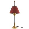 Bordslampa - Kellgren mässing, mörkröd skärm