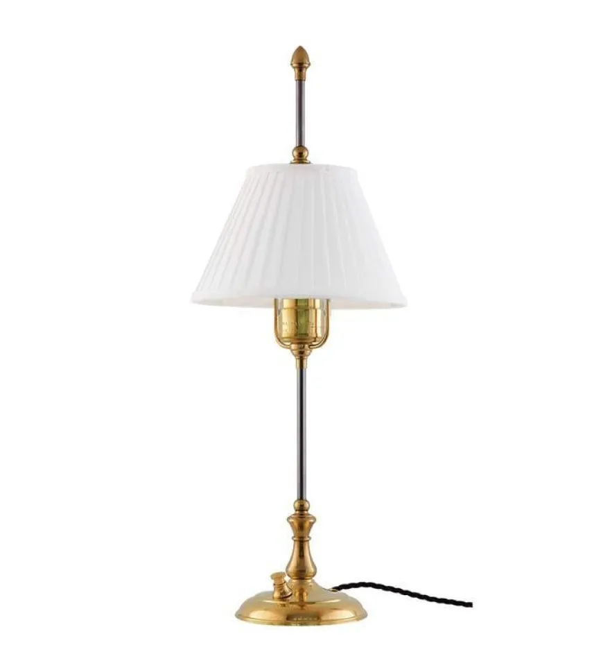 Bordslampa - Kellgren mässing, vit skärm
