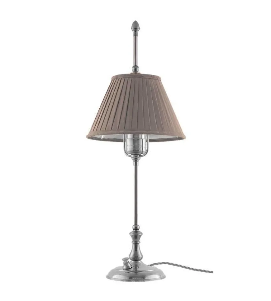 Bordslampa - Kellgren nickel, beige skärm