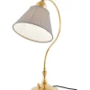 Bordslampa - Lagerlöf mässing, beige tygskärm