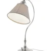 Bordslampa - Lagerlöf nickel, beige tygskärm