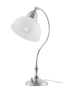 Bordslampa - Lagerlöf nickel med opalvit skärm