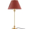 Bordslampa - Moberg 65 cm mässing, röd skärm