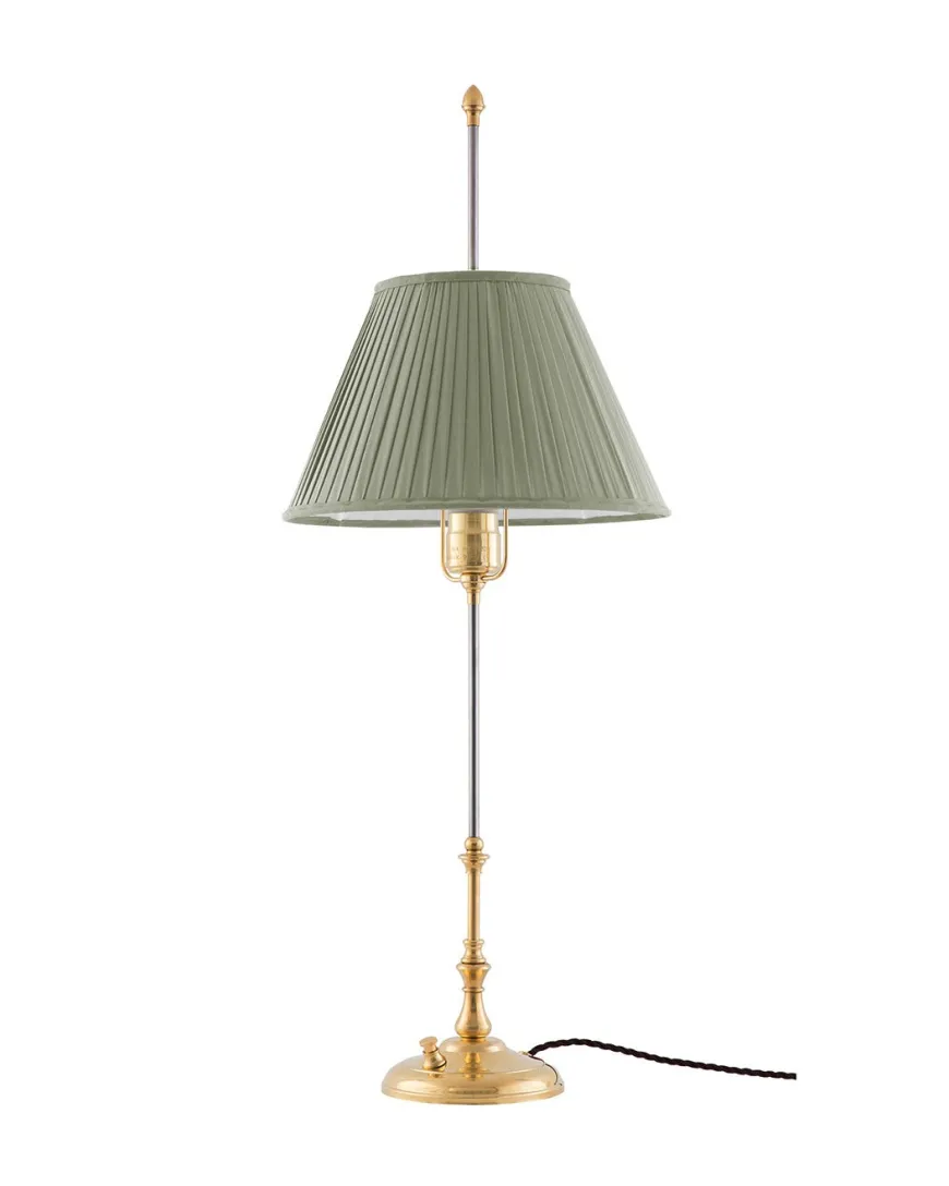 Bordslampa - Stiernstedt mässing, olivgrön skärm