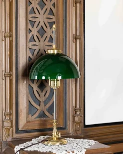 Bordslampa - Swedenborg mässing, grön skärm