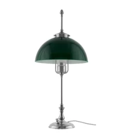 Bordslampa - Swedenborg nickel, grön skärm
