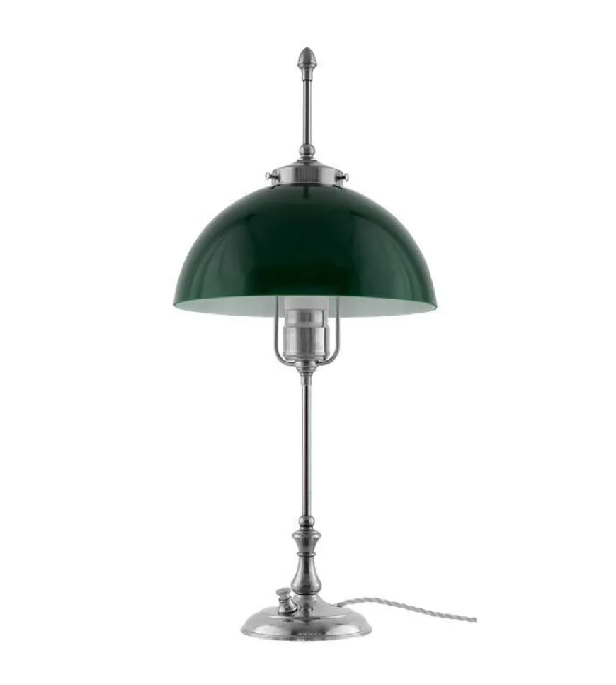 Bordslampa - Swedenborg nickel, grön skärm