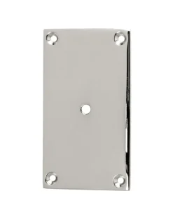 Bottenplatta nickel - För knopp/krok 40 x 70 mm