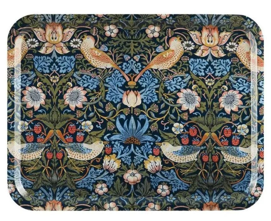 Bricka 43 x 33 cm - William Morris, Strawberry Thief