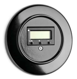 Digital termostat svart bakelit - THPG infällt