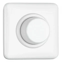 Dimmer kvadrat vit duroplast - THPG infällt