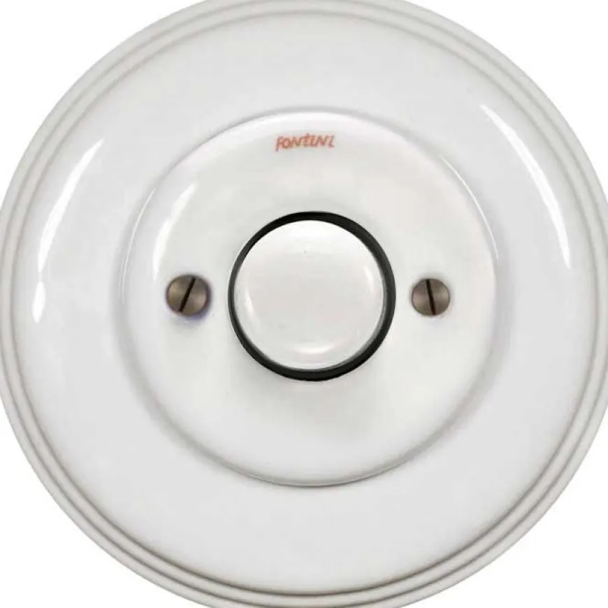 Dimmer LED 4-100W universal vitt porslin - Fontini infällt