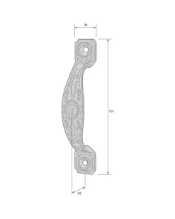 Draghandtag - Jernmanufaktur 184 nickel