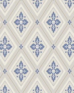 Duro Tapet - Astrid - Beige/Blå