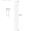 Fasad stolpe - Räckespelare 910 x 40 mm furu