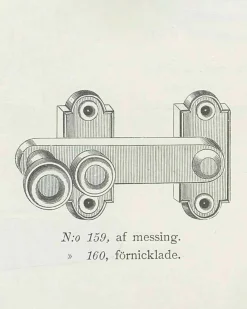 Fönsterklinka/ Skåpvred - Næsman N:o 159 mässing
