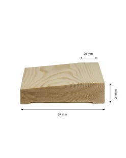 Fodersockel - Universal 24x97 mm