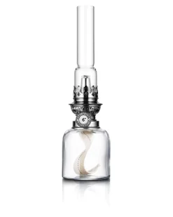 Fotogenlampa - Koholmen, nickel klarglas