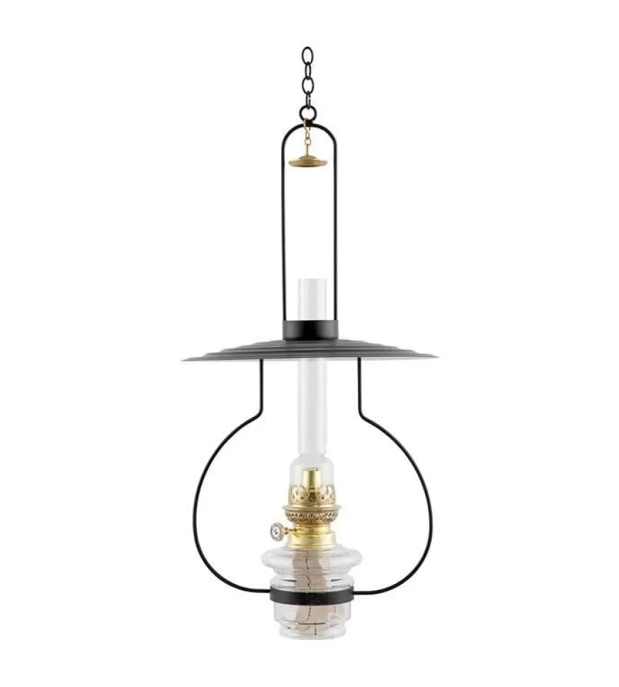 Fotogenlampa - Lyckeby svart/mässing, tak