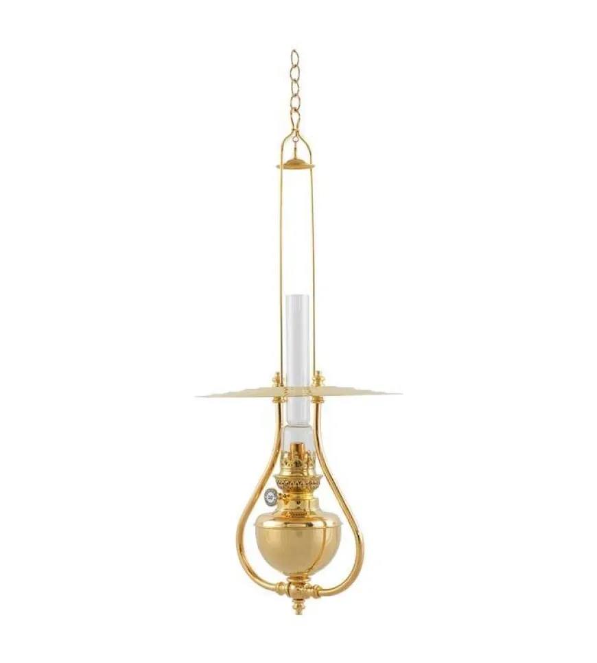 Fotogenlampa - Ronneby mässing, tak