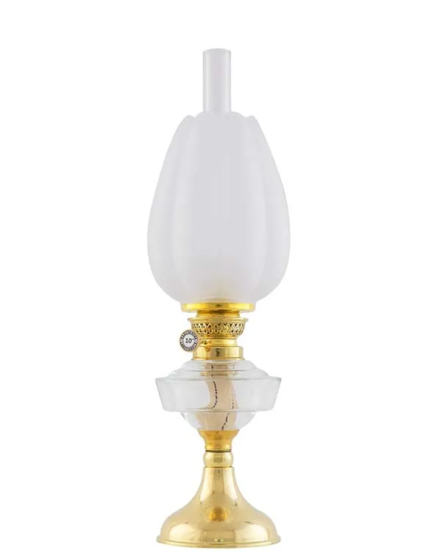 Fotogenlampa - Trossölykta mässing