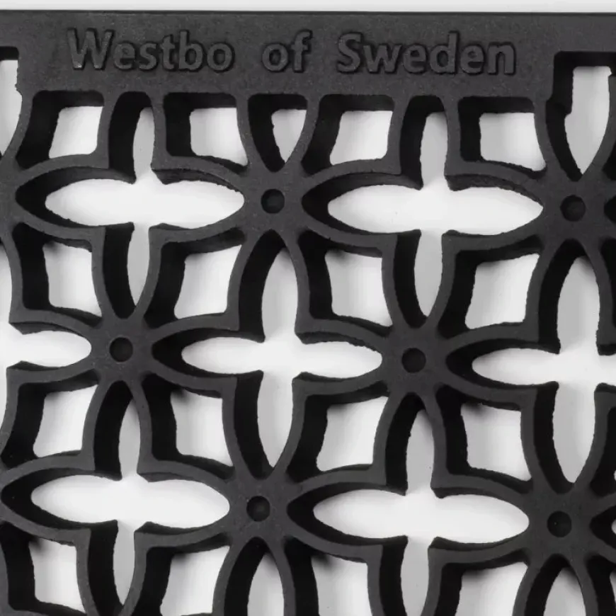 Fotskrapa - Dörrmatta gjutjärn rektangulär