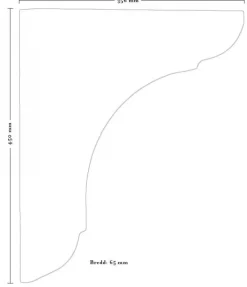 Gammaldags hyllkonsol trä - Strömstad stor konsol
