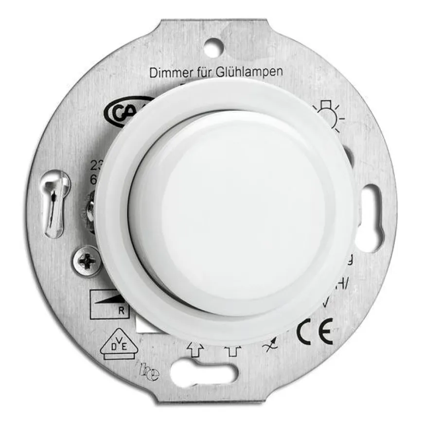 Insats universaldimmer PRO LED vitt porslin - THPG infällt