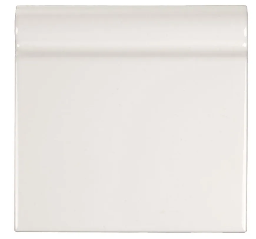 Kakel Cambridge - Golvsockel list 15 x 15 cm vit, blank
