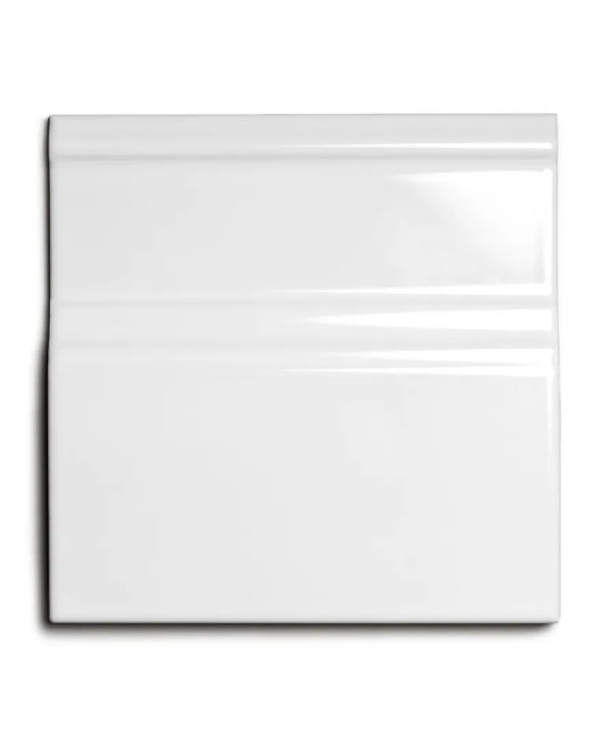 Kakel Victoria - Golvsockel list 15 x 15 cm vit, blank