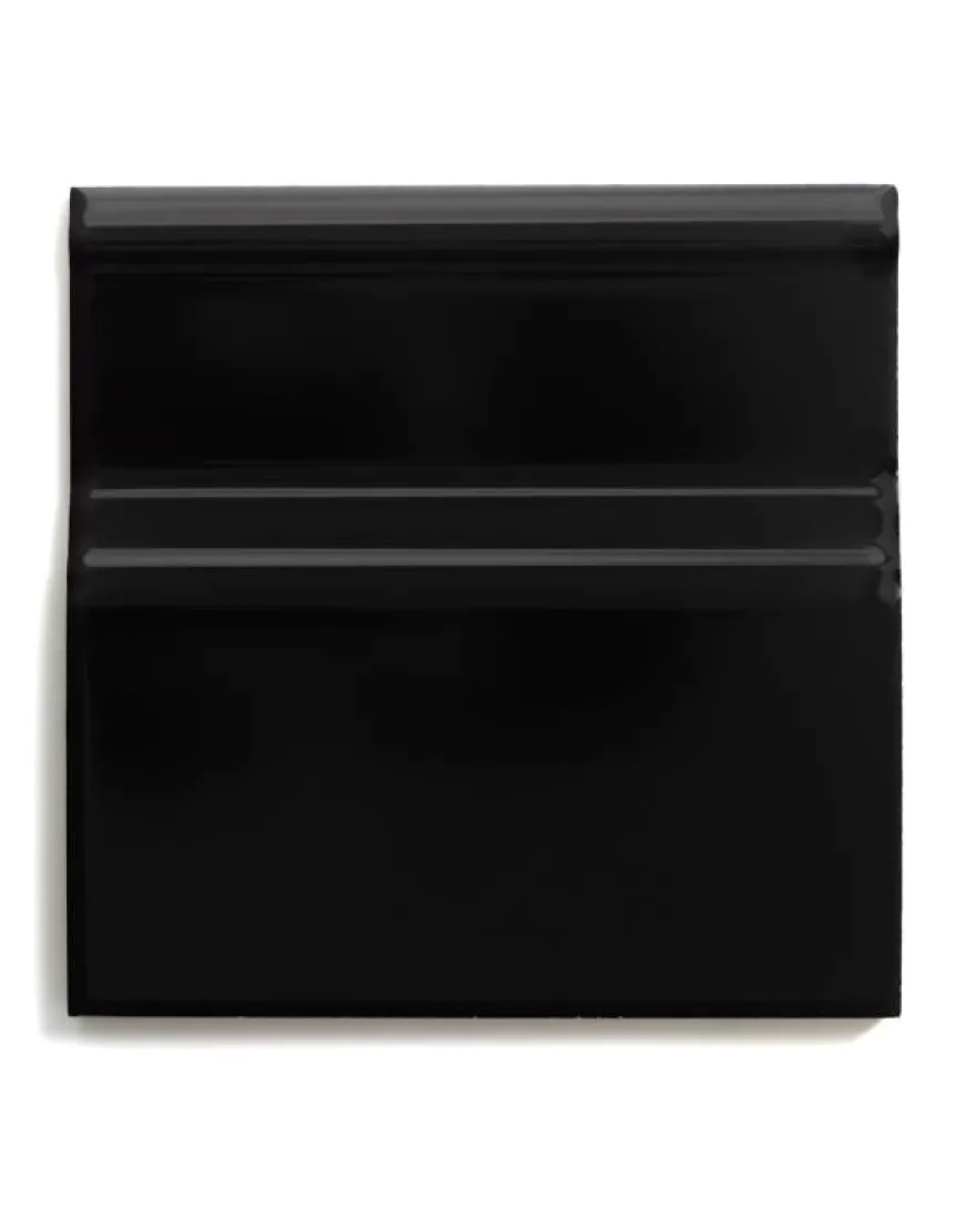 Kakel Victoria - Golvsockel list 15 x 15 cm svart, blank