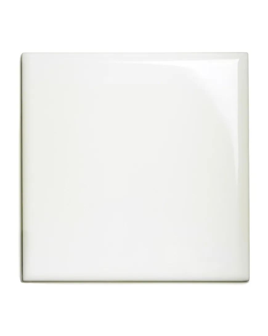 Kakel Victoria - 15 x 15 cm elfenbensvit bullnose hörn