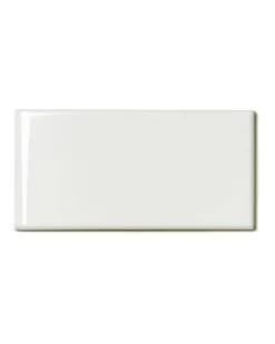 Kakel Victoria - 7,5 x 15 cm elfenbensvit bullnose vänster hörn