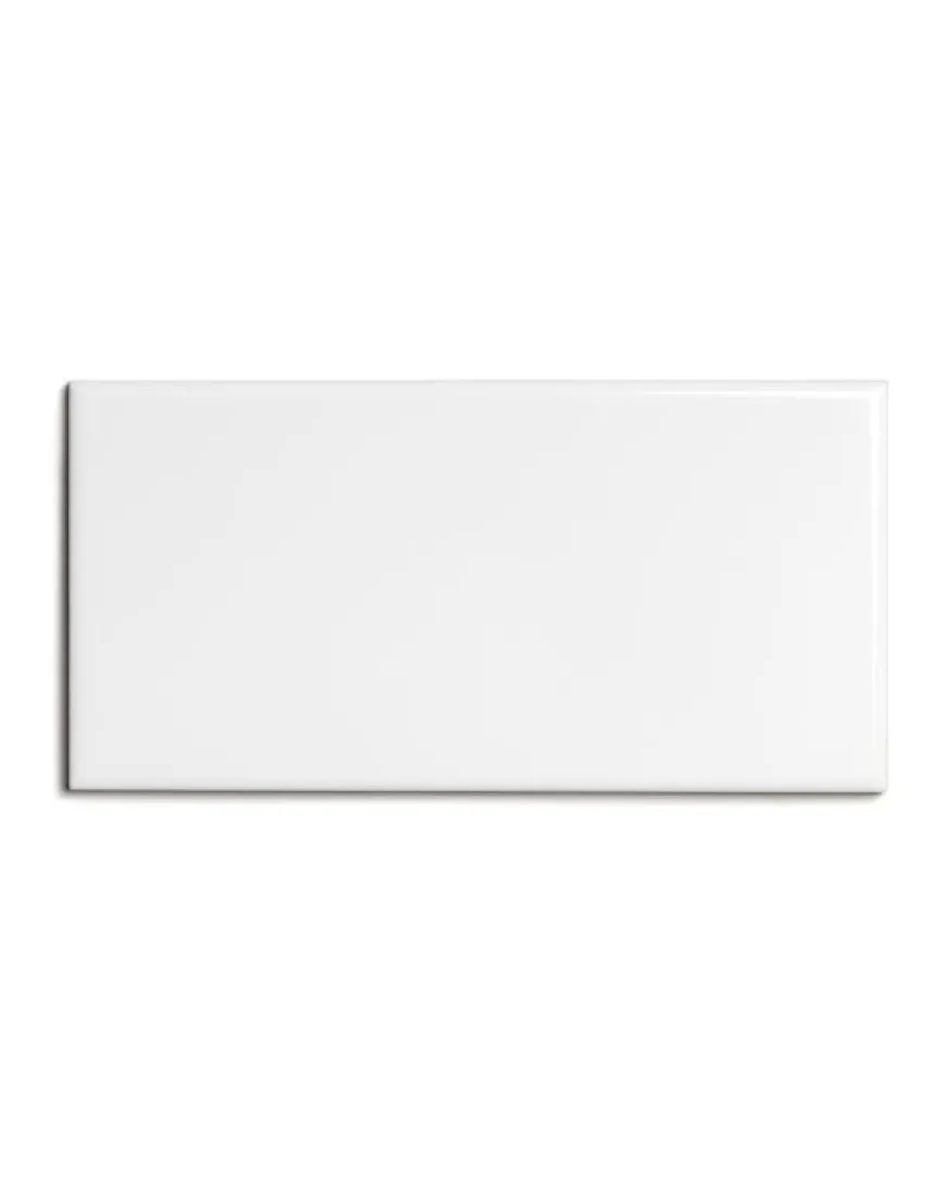 Kakel Victoria - 7,5 x 15 cm vit, blank