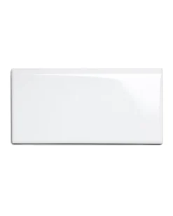 Kakel Victoria - 7,5 x 15 cm vit bullnose långsida