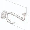 Klädkrok - Fehrlins 3255 nickel