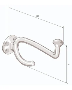 Klädkrok - Fehrlins 3255 nickel