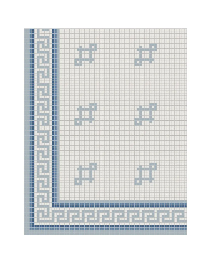 Klinkerfris hörn - Mosaik Regent Blå