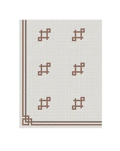 Klinkerfris - Mosaik Mayfair Röd