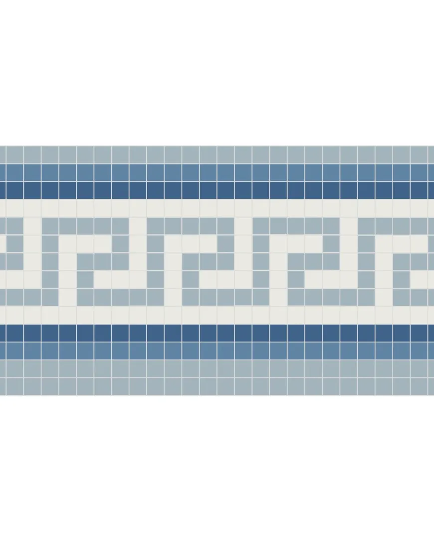 Klinkerfris - Mosaik Regent Blå