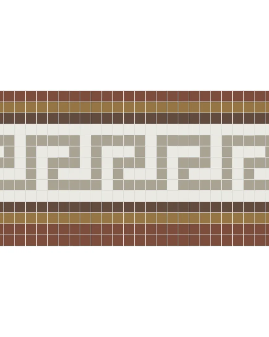 Klinkerfris - Mosaik Regent Röd