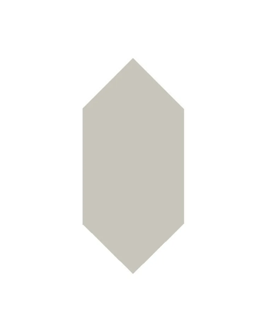 Klinker - Hexagondiamant 7 x 15 cm pärlgrå
