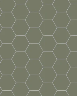 Klinker - Hexagon 10 x 10 cm Australia green
