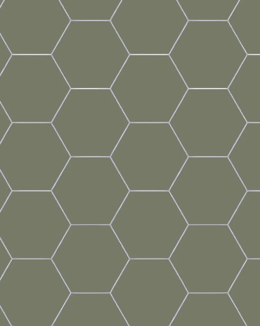 Klinker - Hexagon 15 x 15 cm Australian green