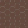 Klinker - Hexagon 10 x 10 cm chokladbrun